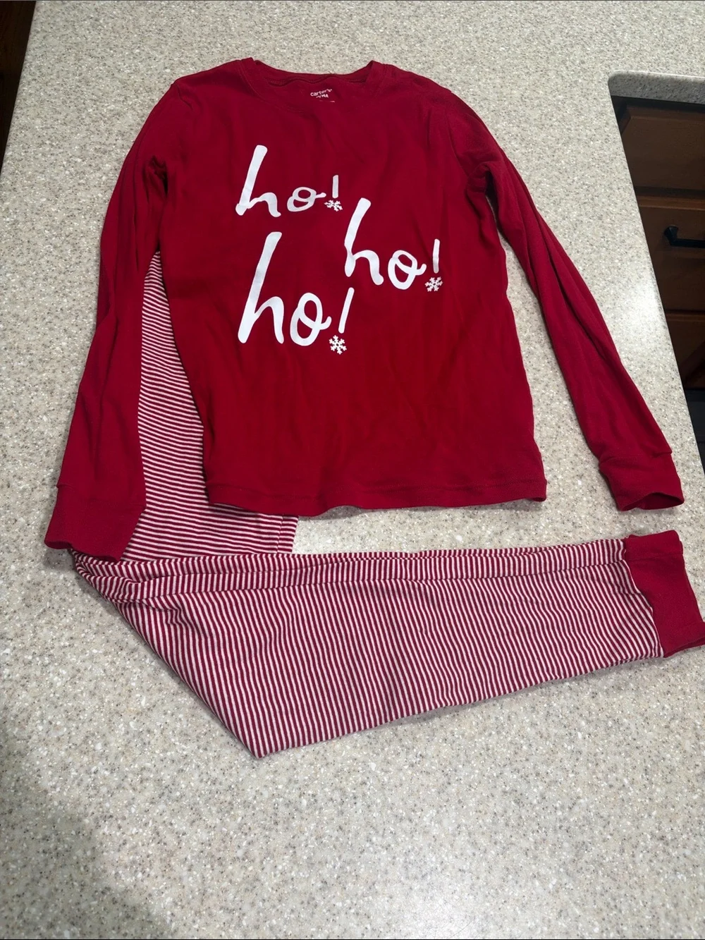 Carters unisex size 14 red Christmas pajamas